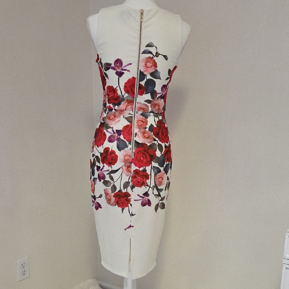Premier Amour  Sheath Midi Dress for Cocktail. Sz 2 - Picture 3 of 7